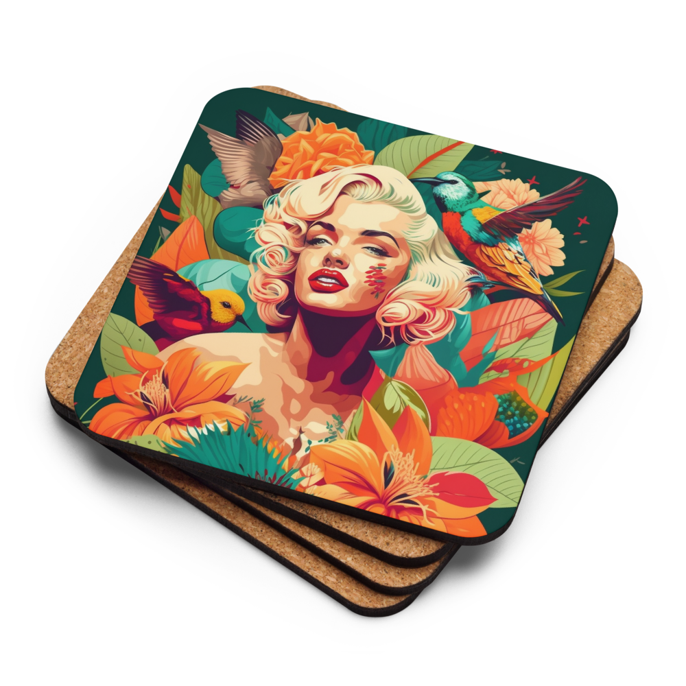 Vibrant Monroe Coaster