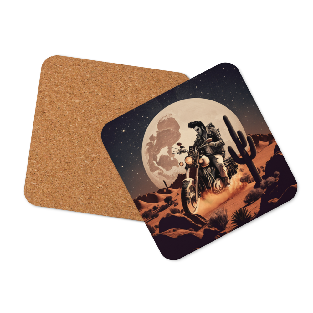 Biker Elvis Coaster