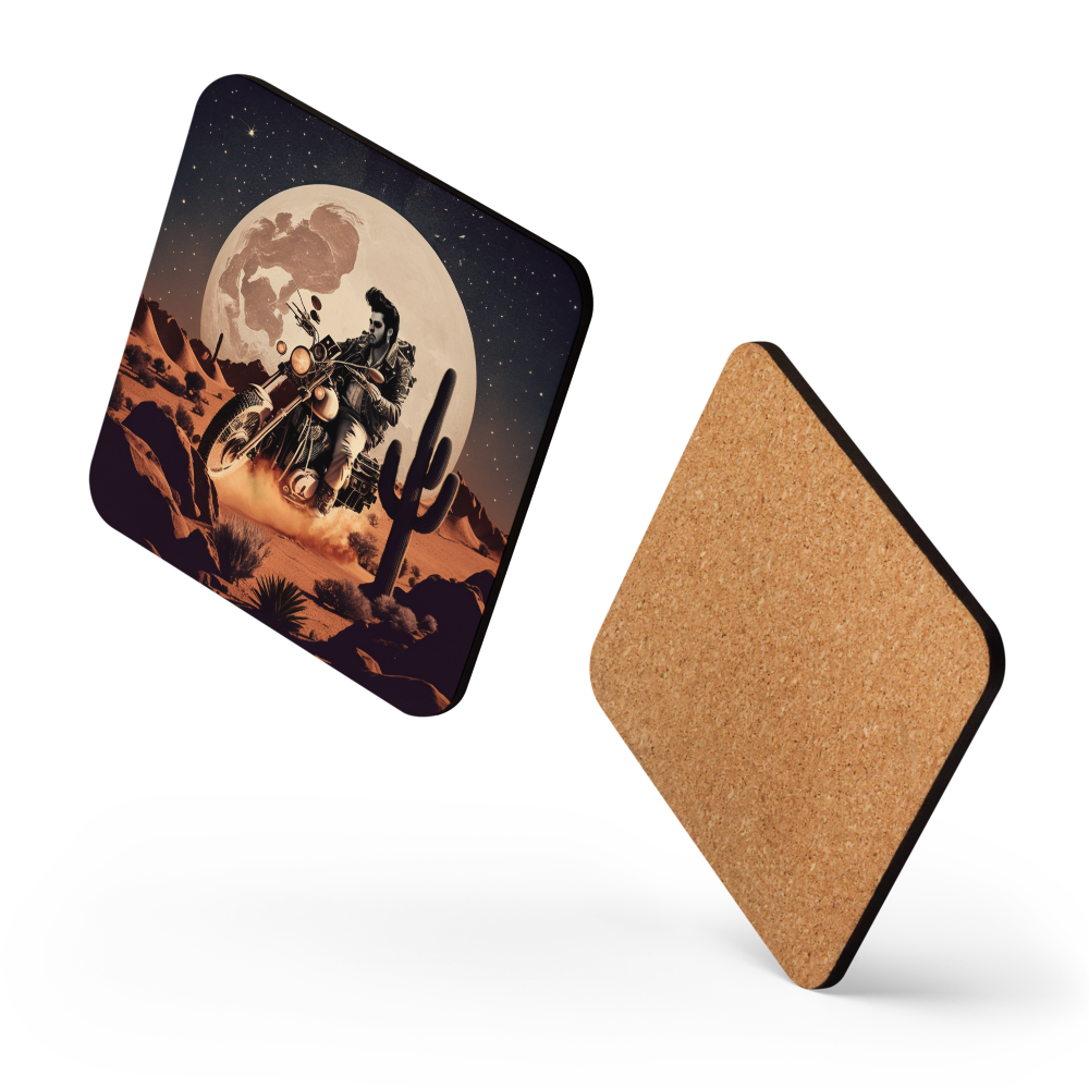 Biker Elvis Coaster