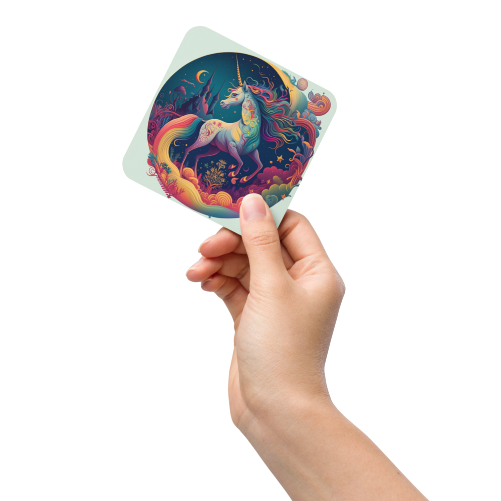 Whimsical Unicorn Coaster