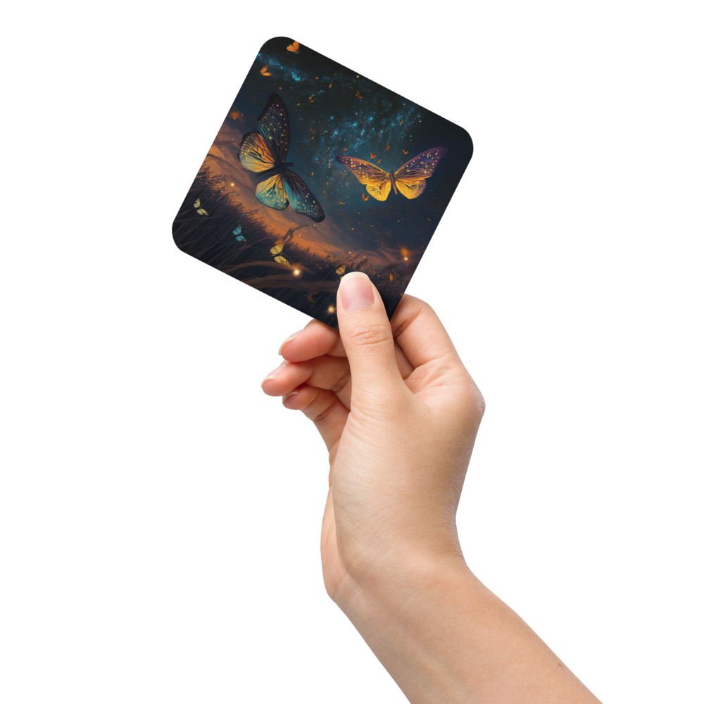 Midnight Butterflies Coaster