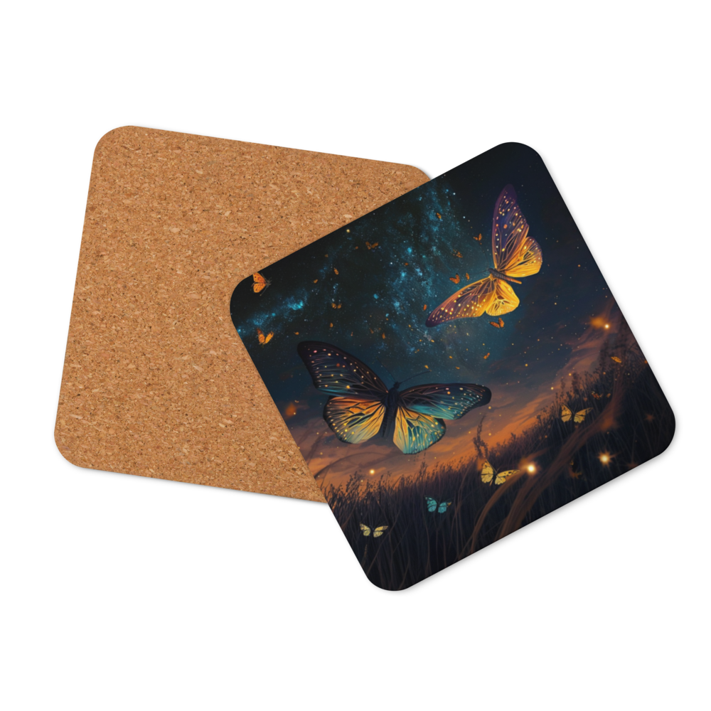 Midnight Butterflies Coaster